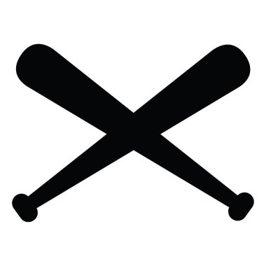 Beyzbol sopaları izole çift