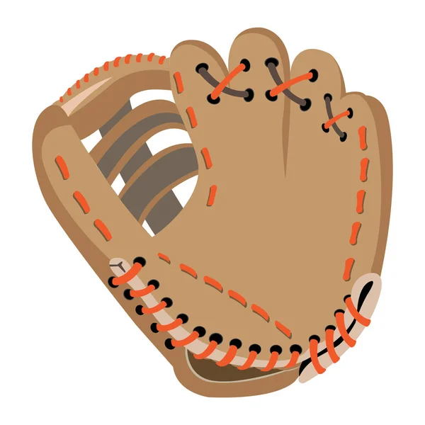 Απομονωμένες, μπέιζμπολ γάντι — Διανυσματικό Αρχείο