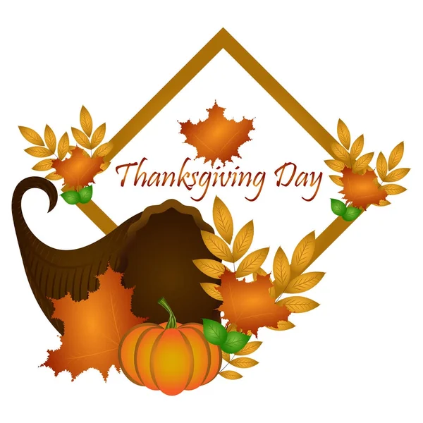 Feliz Día de Acción de Gracias — Vector de stock