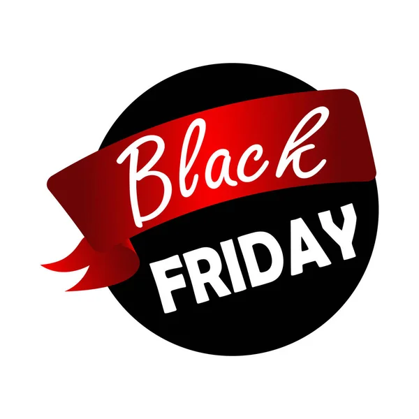 Isolated black friday label — Stock Vector