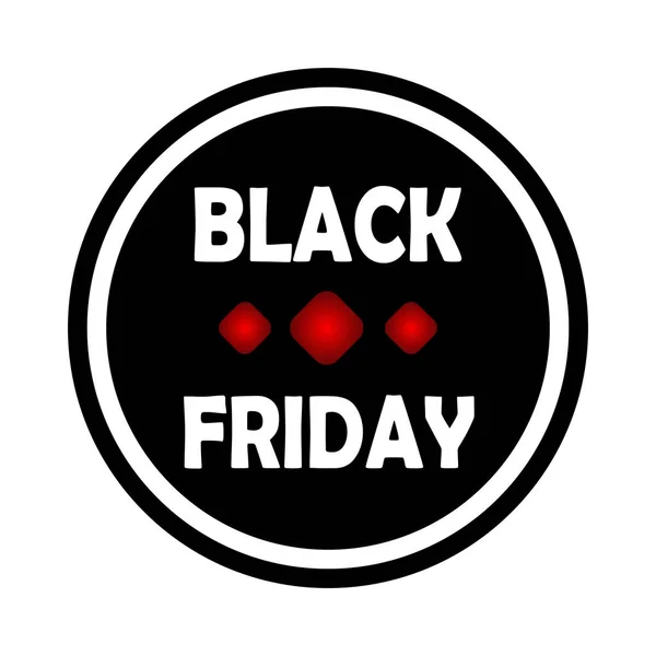 Isolated black friday label — Stock Vector