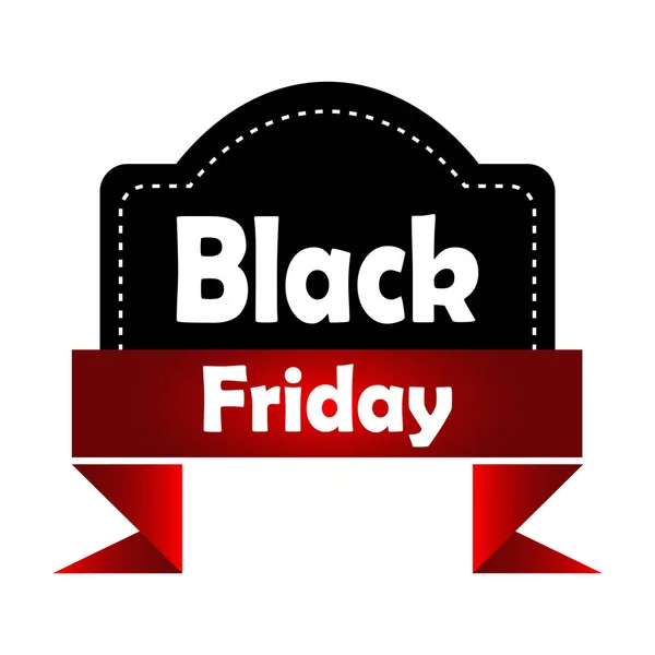 Isolated black friday label — Stock Vector