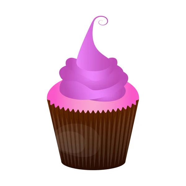 Isolado cupcake ilustração — Vetor de Stock
