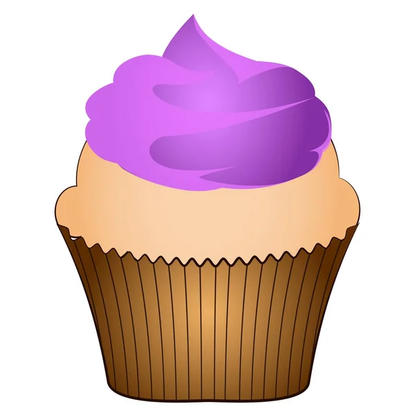 Isolerade cupcake illustration — Stock vektor