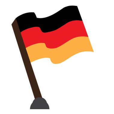 İzole Almanya bayrağı