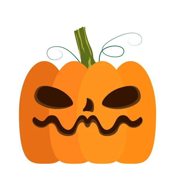 Isolés halloween jack-o-lanterne — Image vectorielle