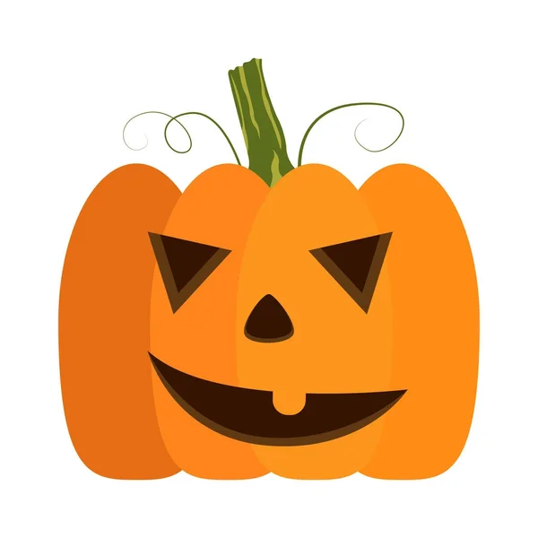 Geïsoleerde halloween jack-o-lantern — Stockvector