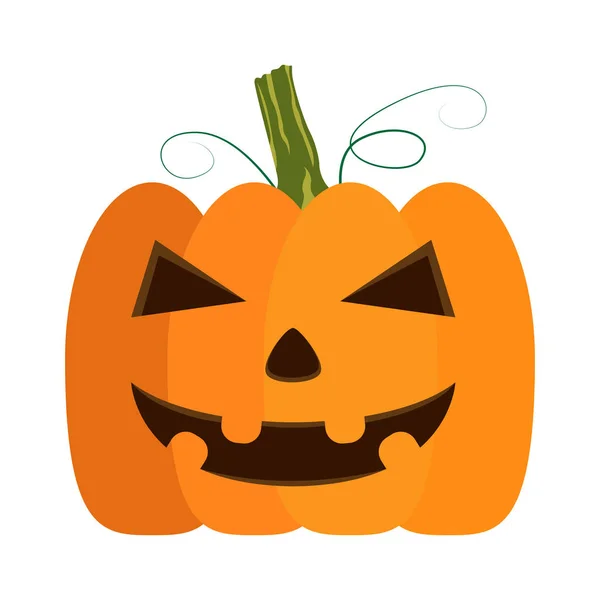 Jack-o-lanterna isolata di Halloween — Vettoriale Stock