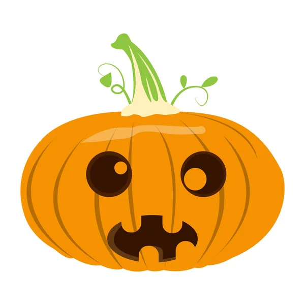 Isolerade halloween jack-o-lantern — Stock vektor