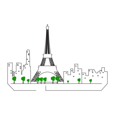 İzole Paris cityscape