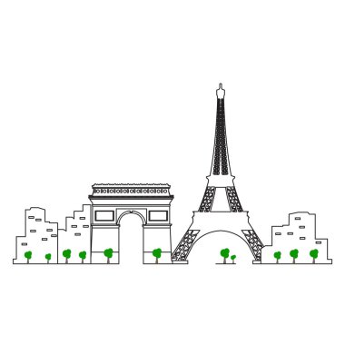 İzole Paris cityscape