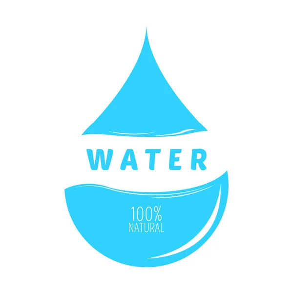 Étiquette eau minérale — Image vectorielle