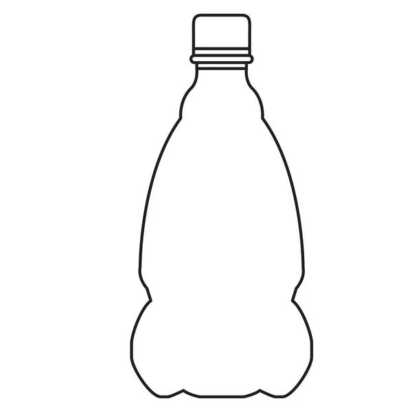 Botella de agua mineral — Vector de stock