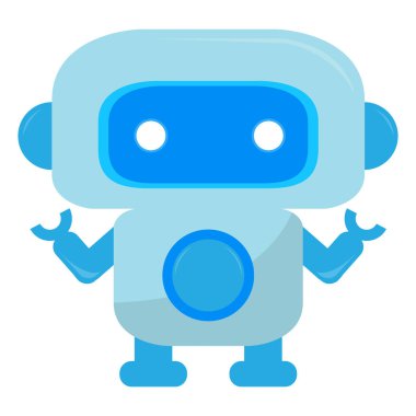 İzole sevimli robot