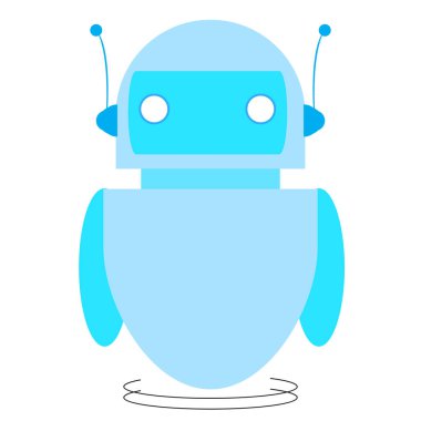 İzole sevimli robot