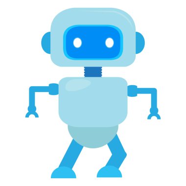 İzole sevimli robot