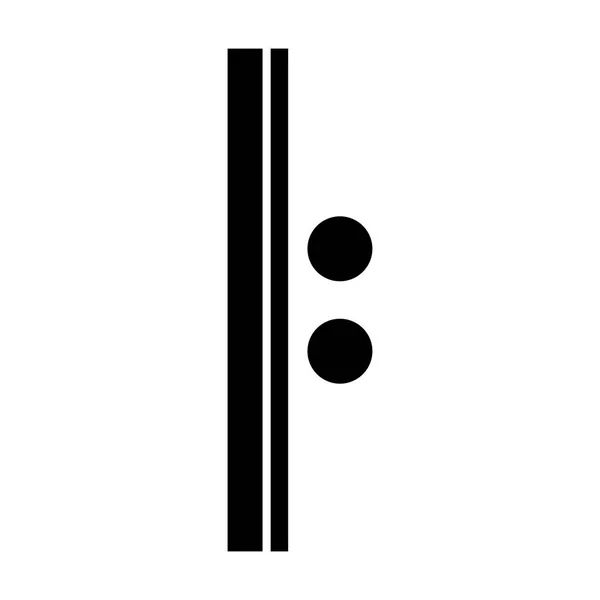 Isolé Note musicale — Image vectorielle