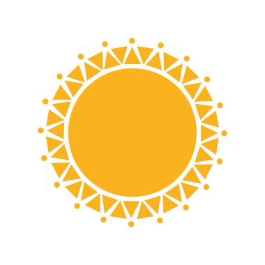 İzole edilmiş güneş simgesi