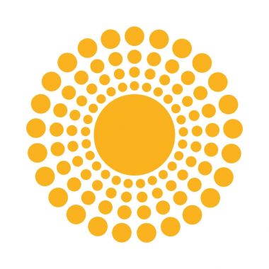 İzole edilmiş güneş simgesi