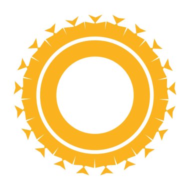 İzole edilmiş güneş simgesi