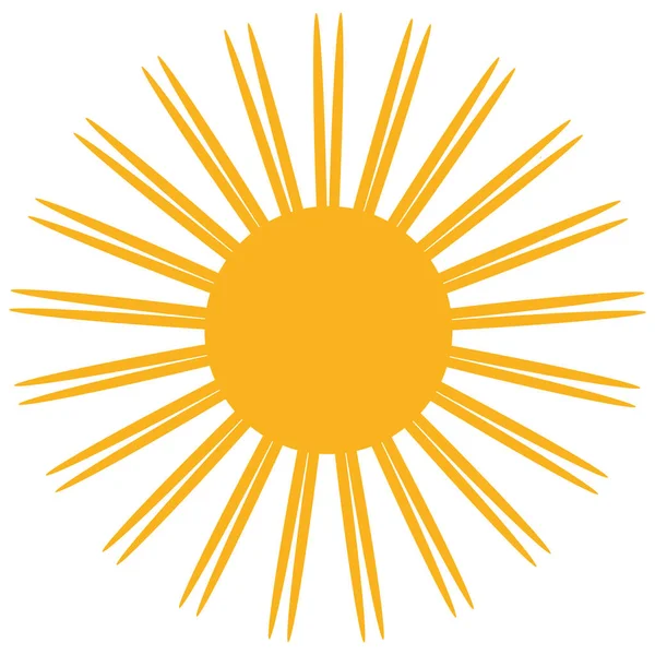 Isolated sun icon — Stock Vector