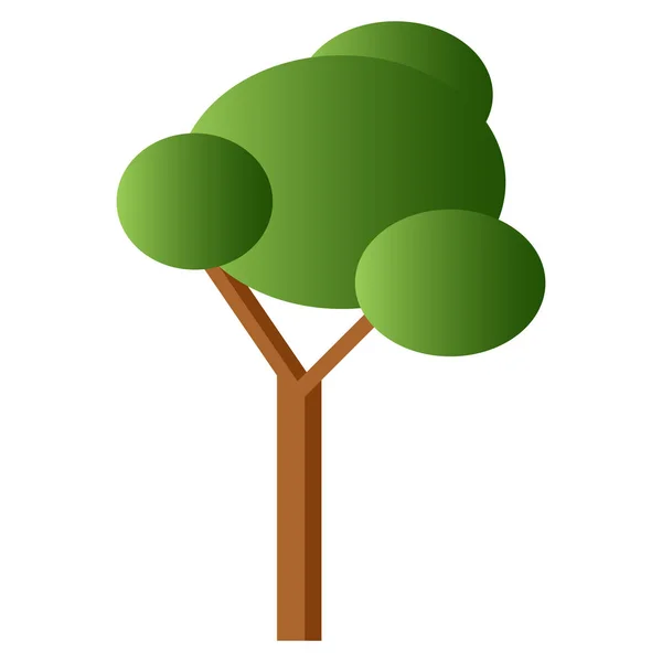 Geïsoleerde boom illustratie — Stockvector