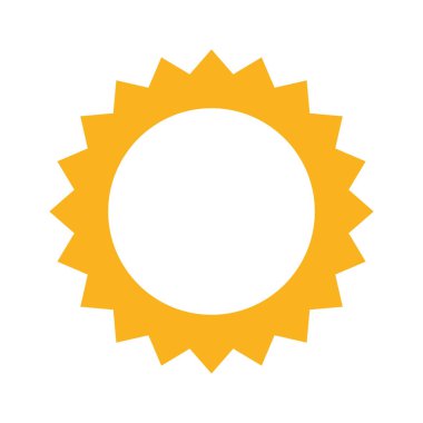 İzole edilmiş güneş simgesi