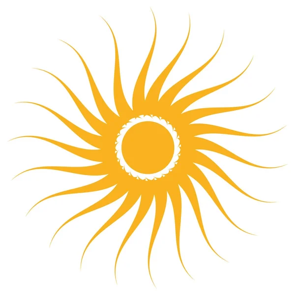 Изолированная икона солнца — стоковый вектор