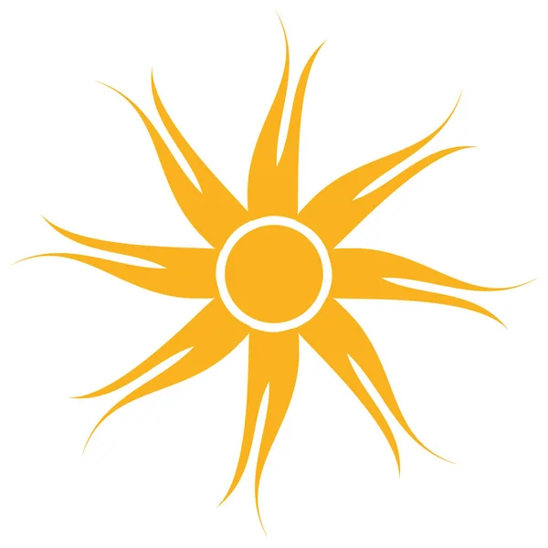 孤立的太阳图标 — 图库矢量图片