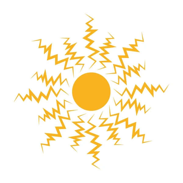 Ícone solar isolado — Vetor de Stock