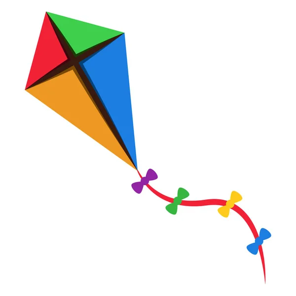 Isolerade kite leksak — Stock vektor