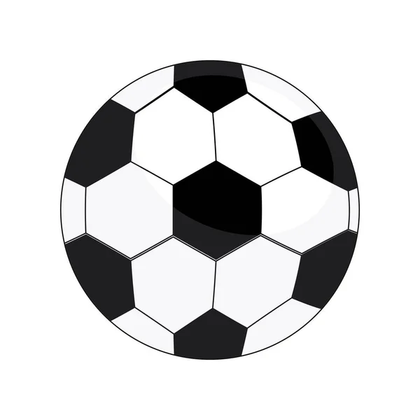 Balle de football isolée — Image vectorielle