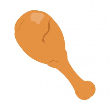 İzole kavrulmuş tavuk