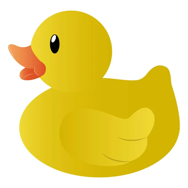 Isolated rubber duck — Stock Vector