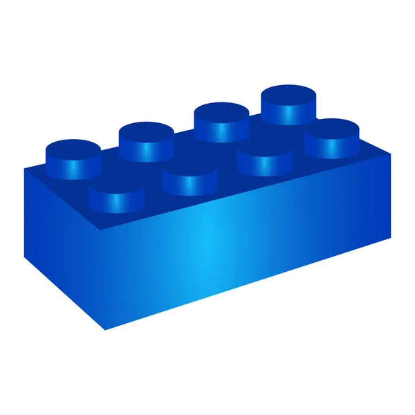 Construir brinquedo bloco —  Vetores de Stock