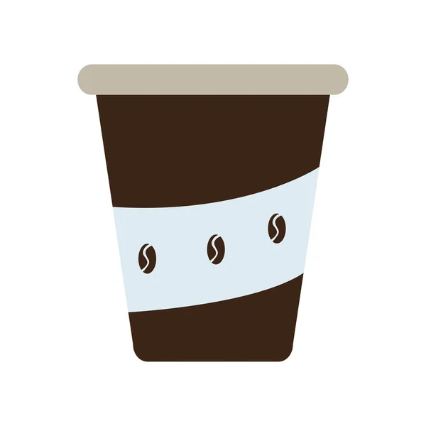 Isoliertes Kaffeetrinken — Stockvektor