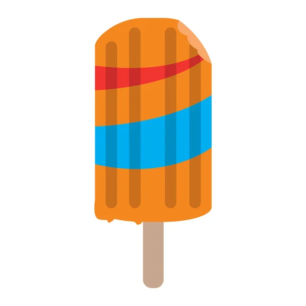 Isolée icône popsicle — Image vectorielle
