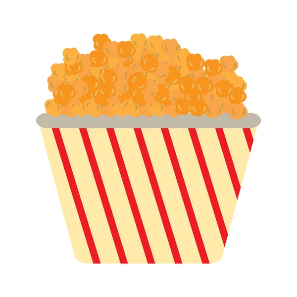 Icona popcorn isolata — Vettoriale Stock