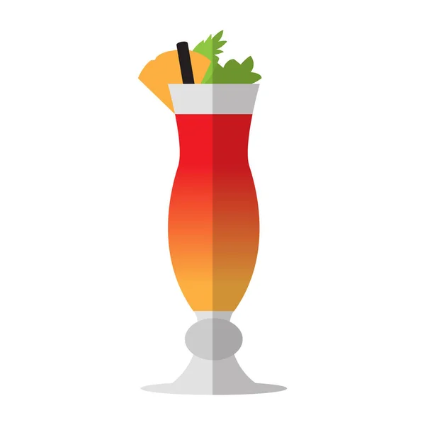 Geïsoleerde cocktail illustratie — Stockvector