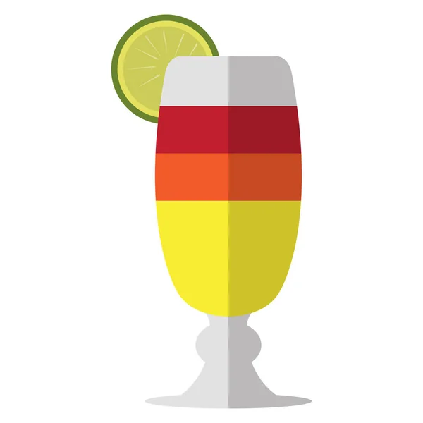 Geïsoleerde cocktail illustratie — Stockvector