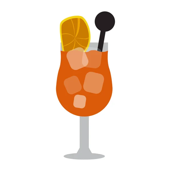 Geïsoleerde cocktail illustratie — Stockvector