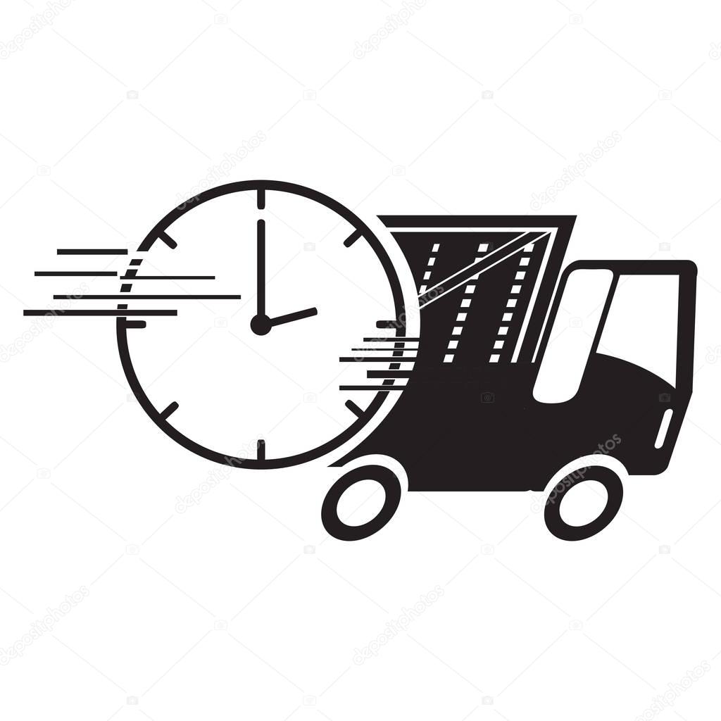 Isolated delivery icon