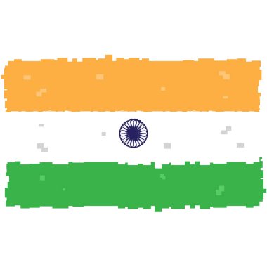 Hindistan pixelated bayrağı