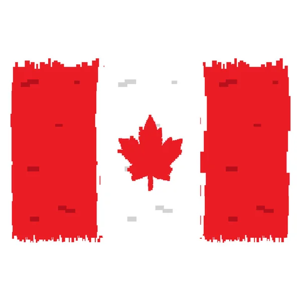 Korrelig vlag van Canada — Stockvector