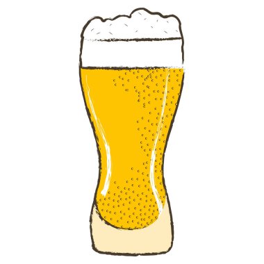 İzole bira bardağı.