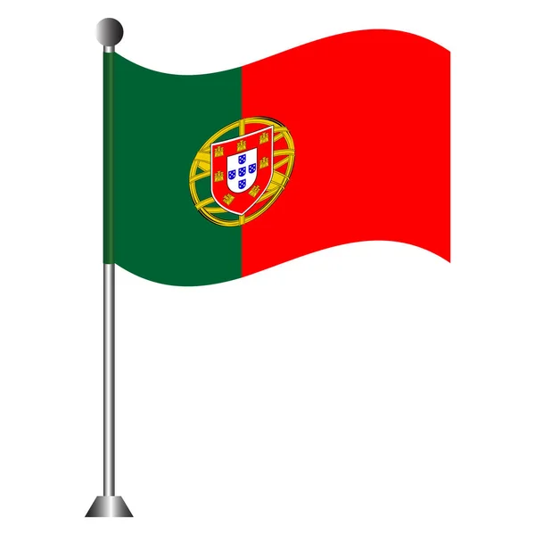 Flaga Portugalii — Wektor stockowy