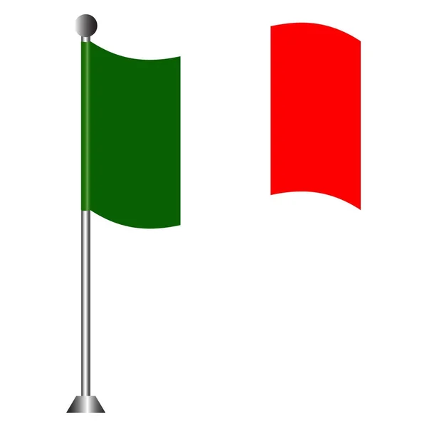 Olaszország lobogója — Stock Vector