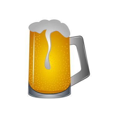 Ayrı bir bira bardağı.