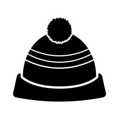 Kış şapka siluet