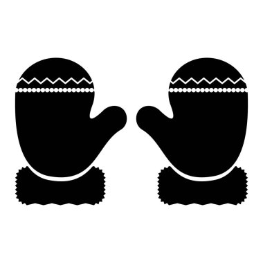 Kış eldiven siluet